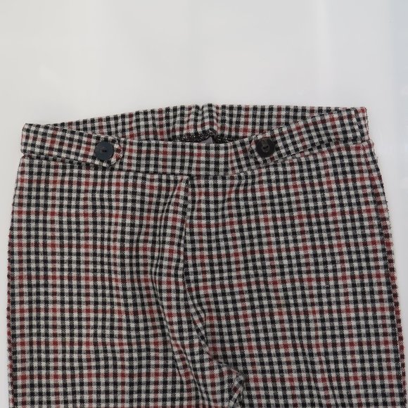 NEXT UK - Girls brown checked leggings - Picture 5 of 8
